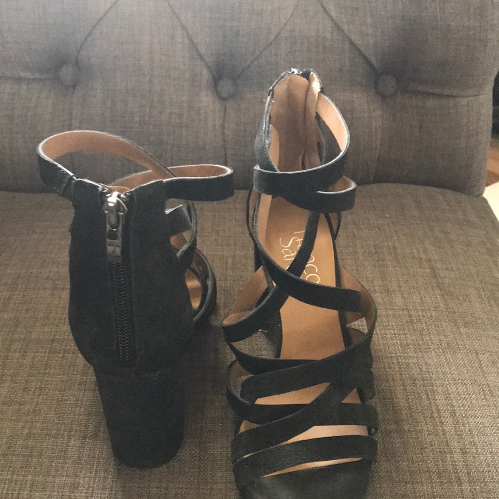 Strappy black leather Sandals